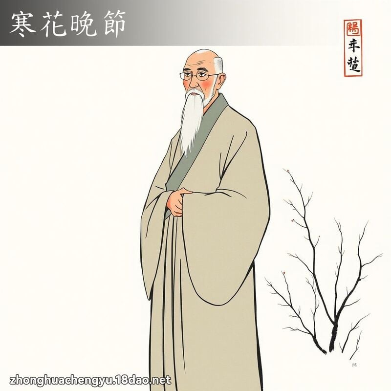 寒花晚節 配图