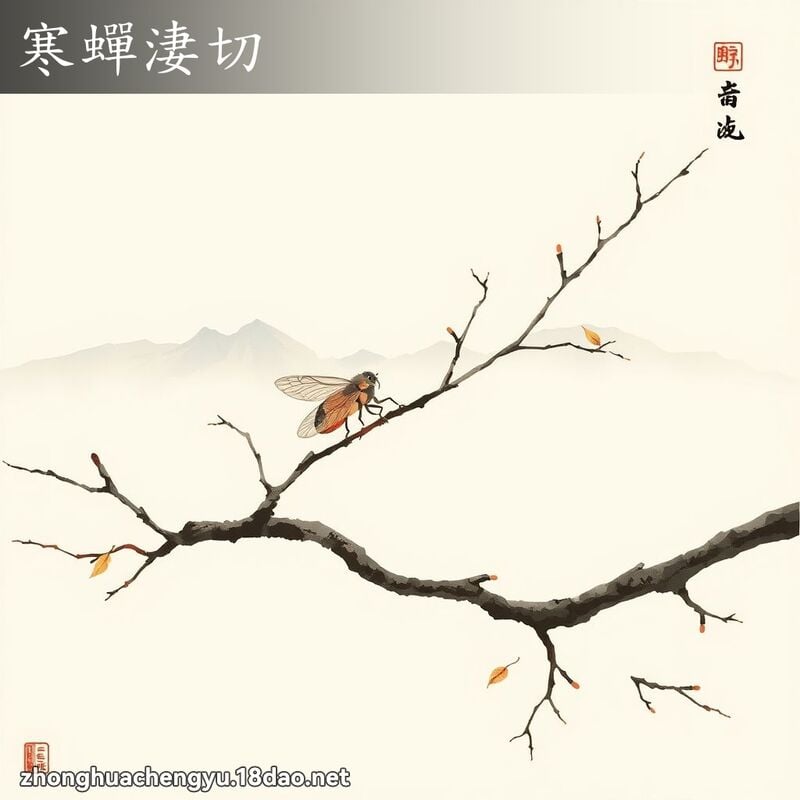 寒蟬淒切 配图