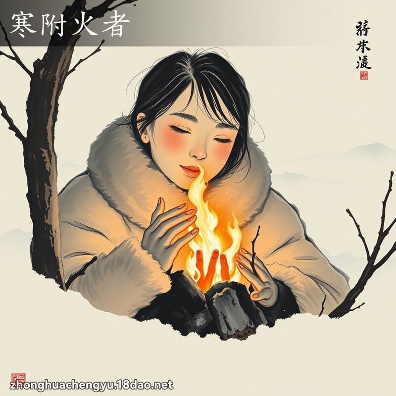寒附火者 配图
