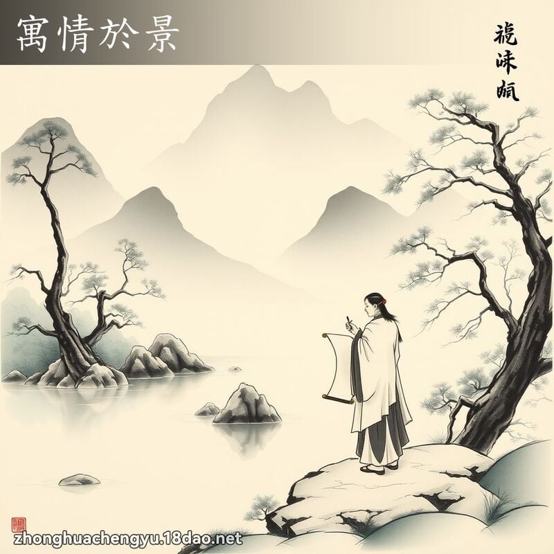 寓情於景 配图