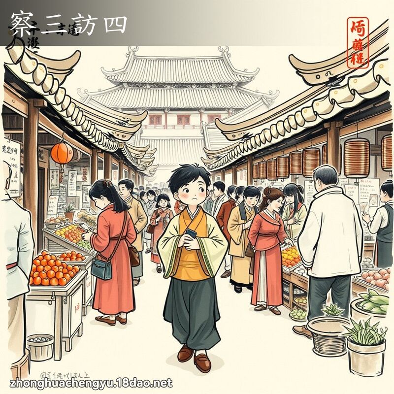 察三訪四 配图