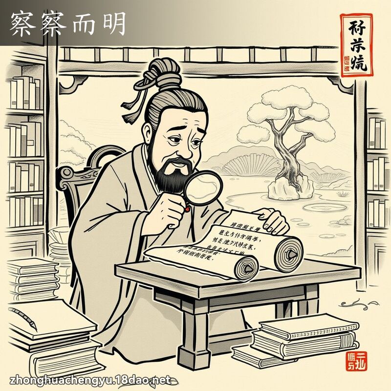 察察而明 配图