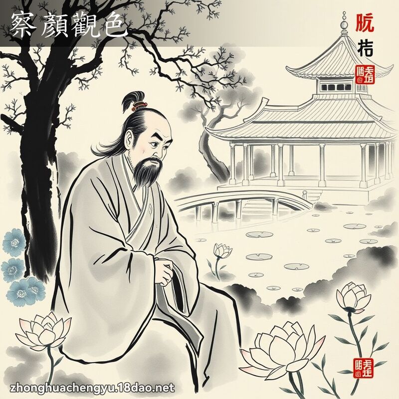 察顏觀色 配图
