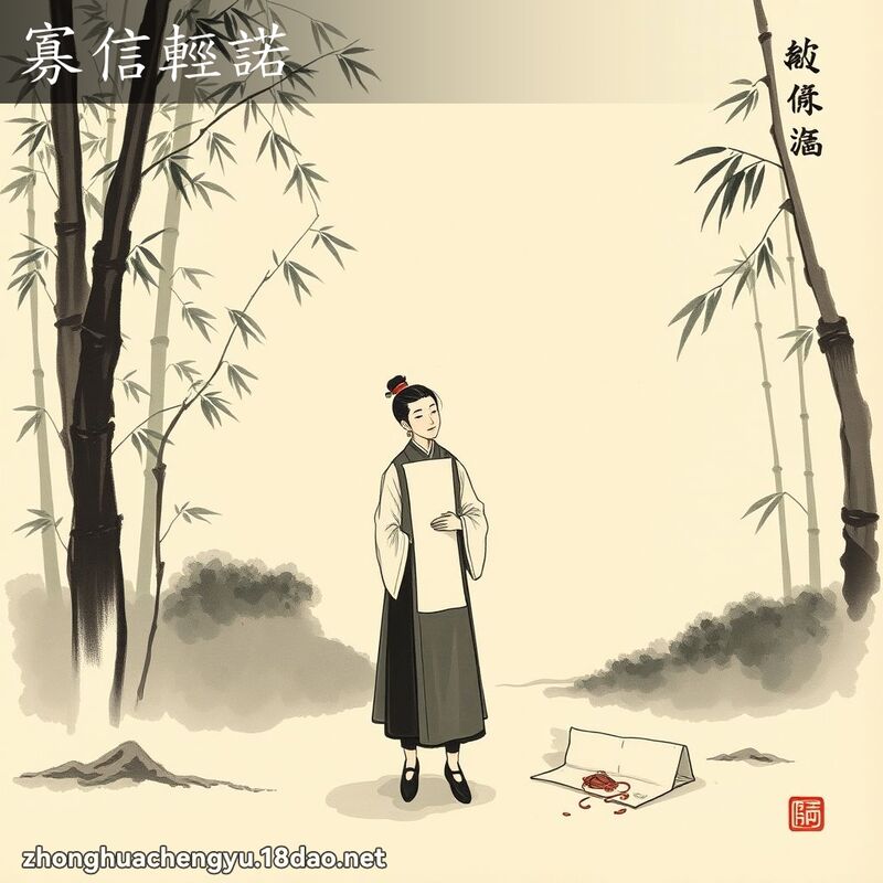 寡信輕諾 配图