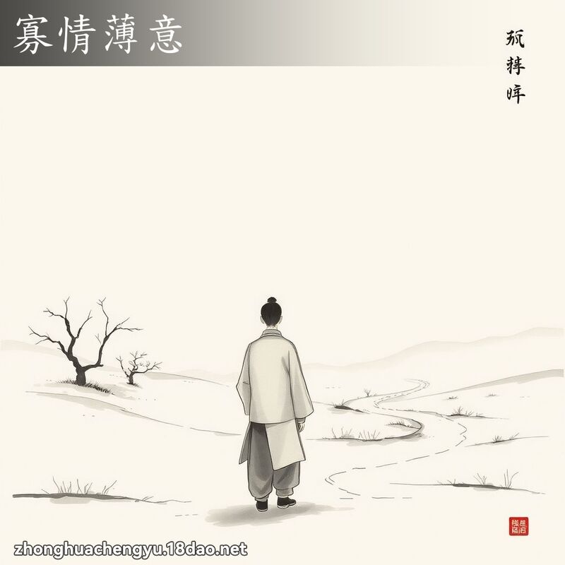寡情薄意 配图