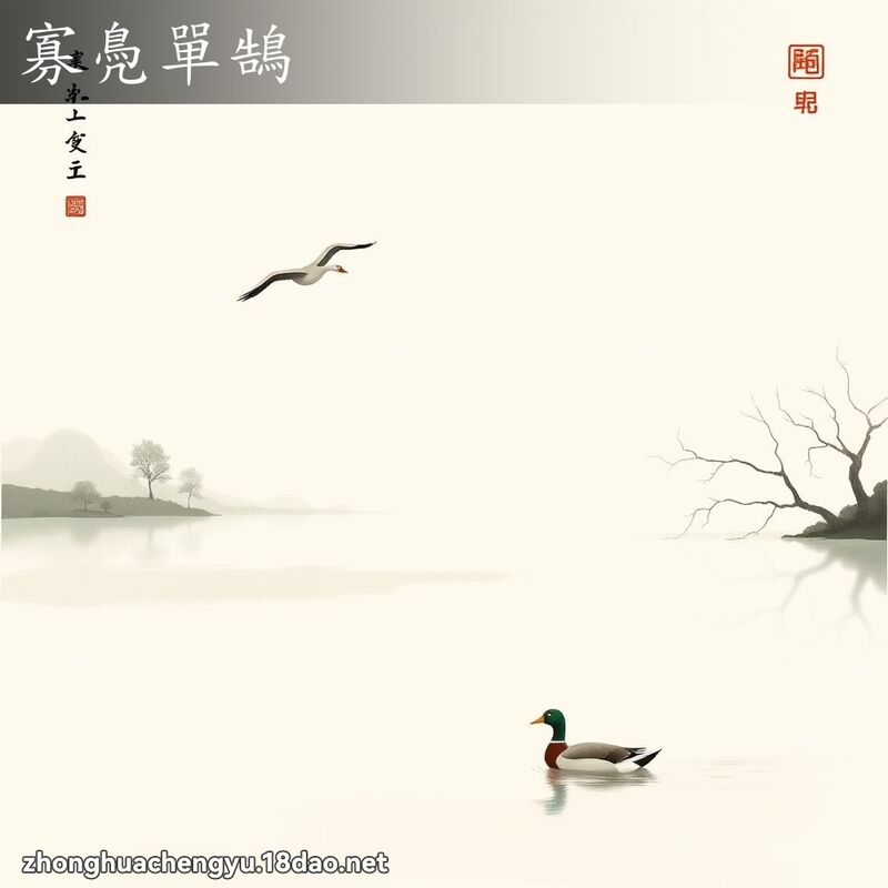 寡鳧單鵠 配图