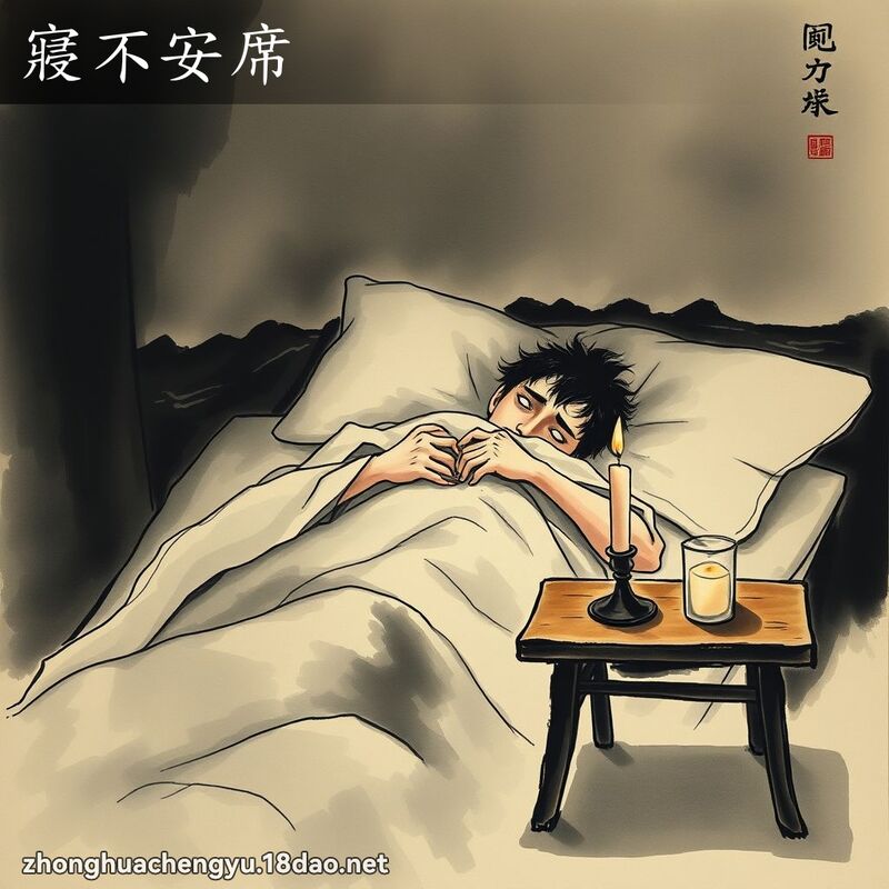 寢不安席 配图