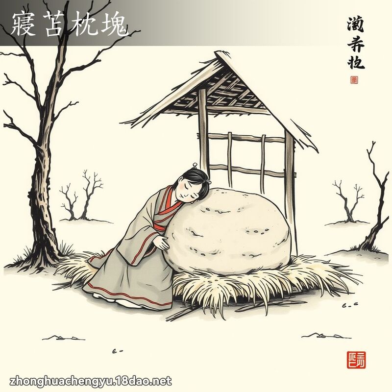 寢苫枕塊 配图