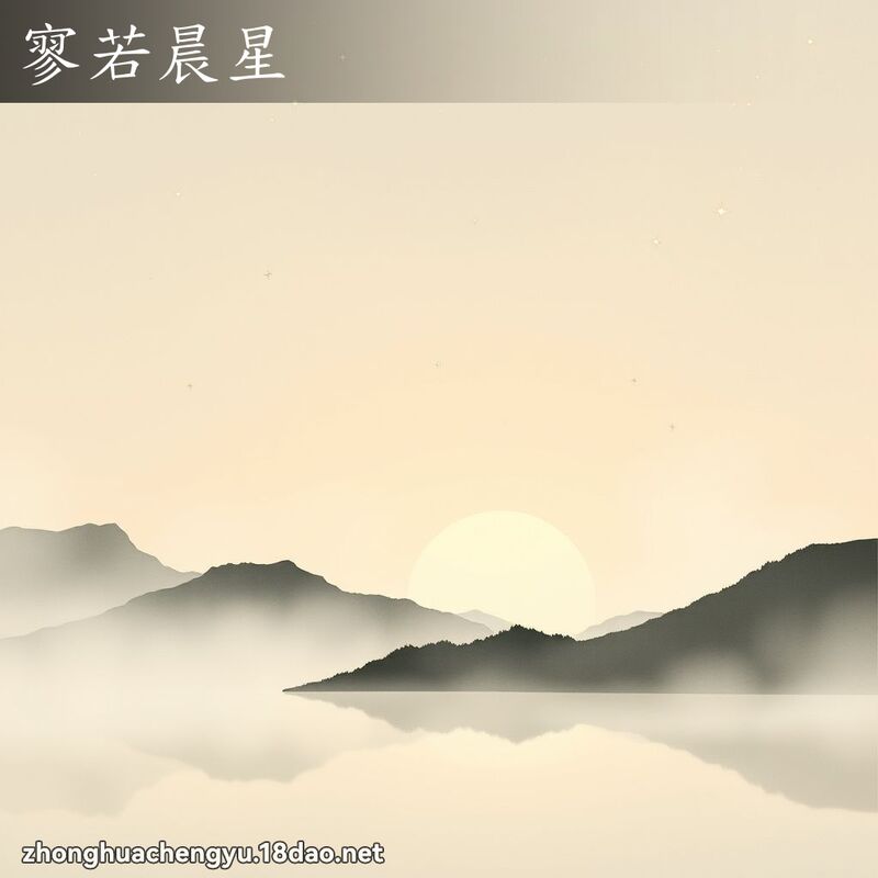 寥若晨星 配图
