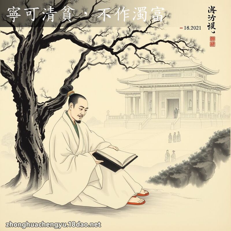 寧可清貧,不作濁富 配图