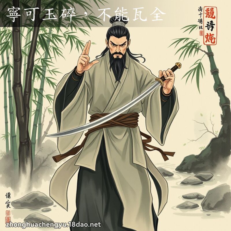 寧可玉碎,不能瓦全 配图