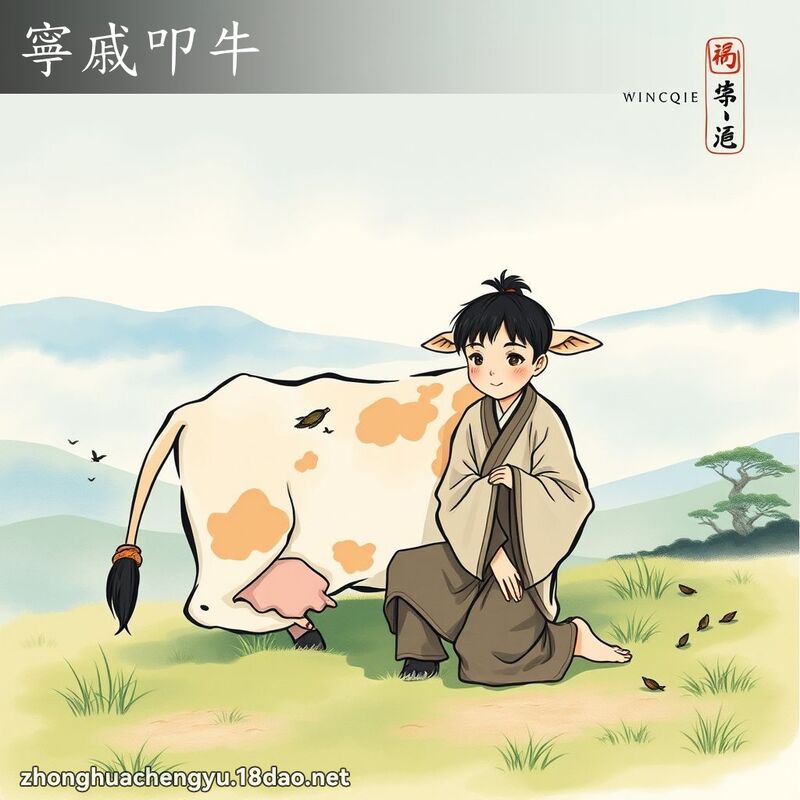寧戚叩牛 配图
