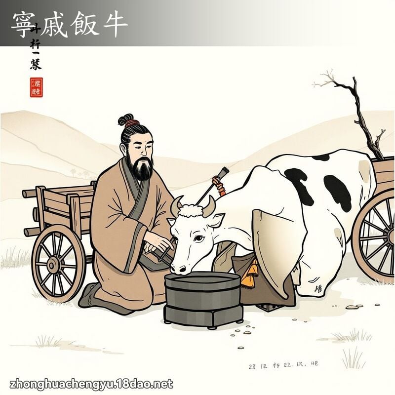 寧戚飯牛 配图