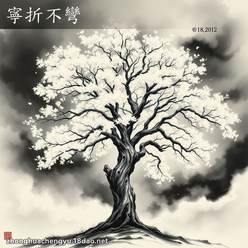 寧折不彎 配图