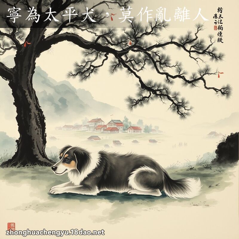 寧為太平犬,莫作亂離人 配图