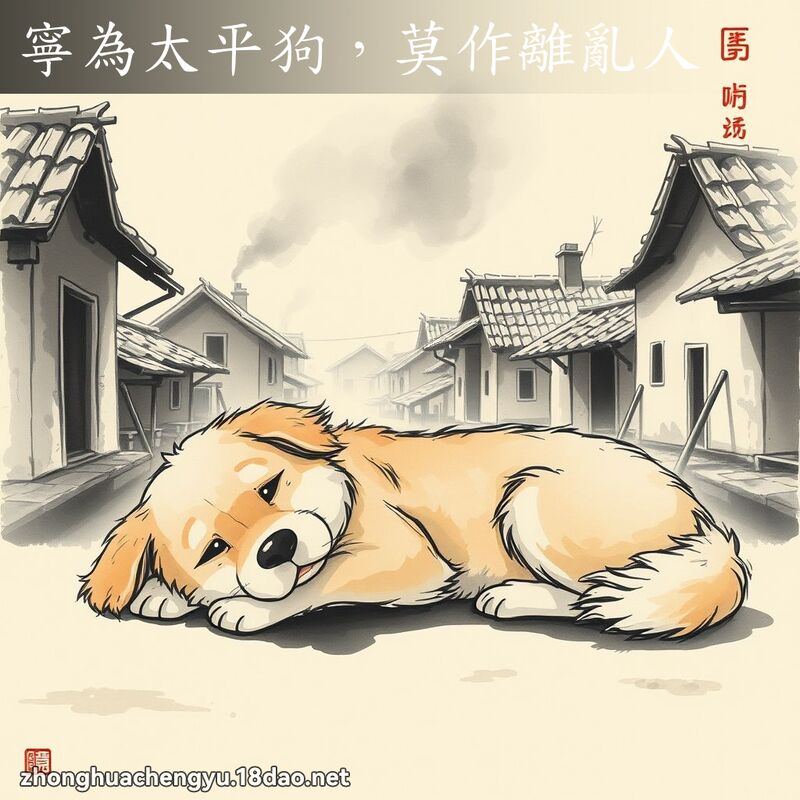 寧為太平狗,莫作離亂人 配图