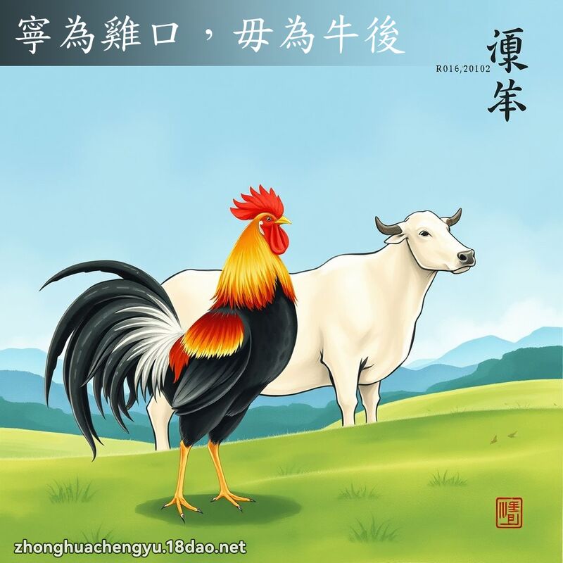 寧為雞口,毋為牛後 配图