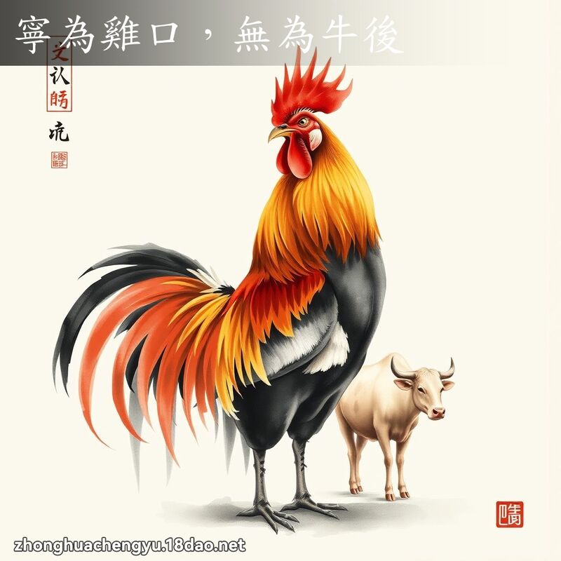 寧為雞口，無為牛後 配图