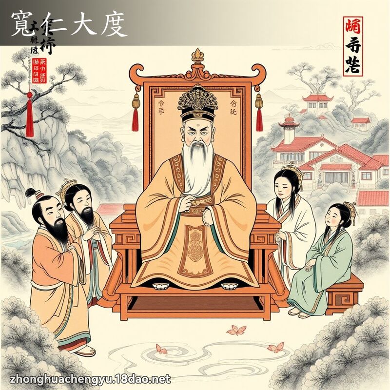 寬仁大度 配图