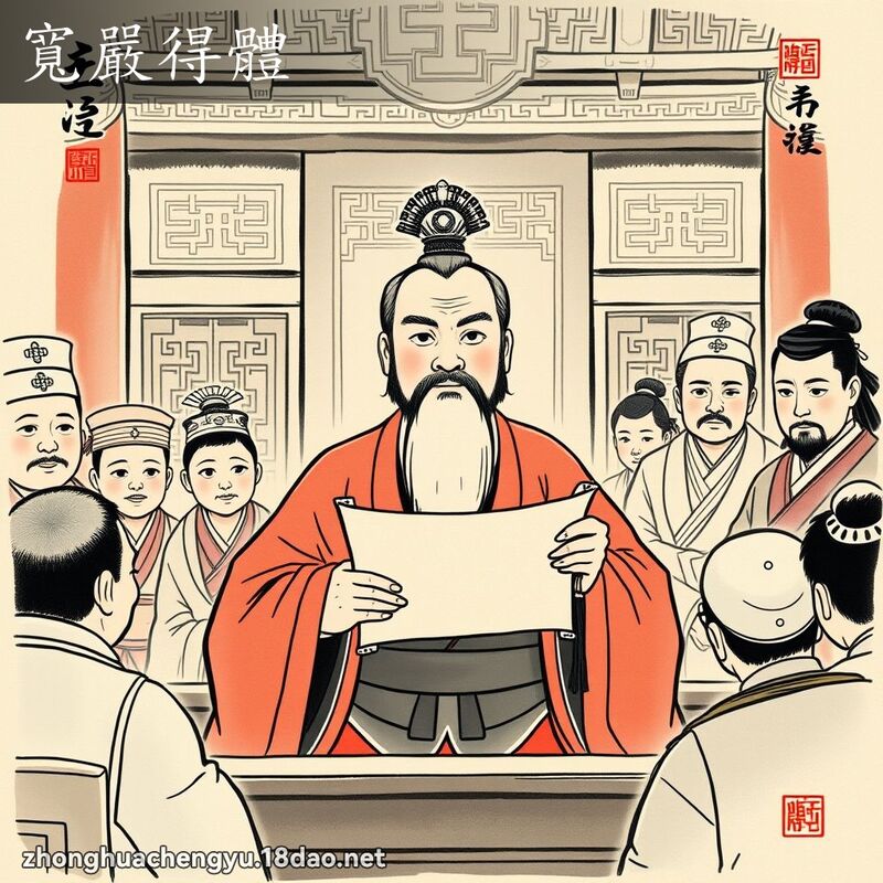 寬嚴得體 配图