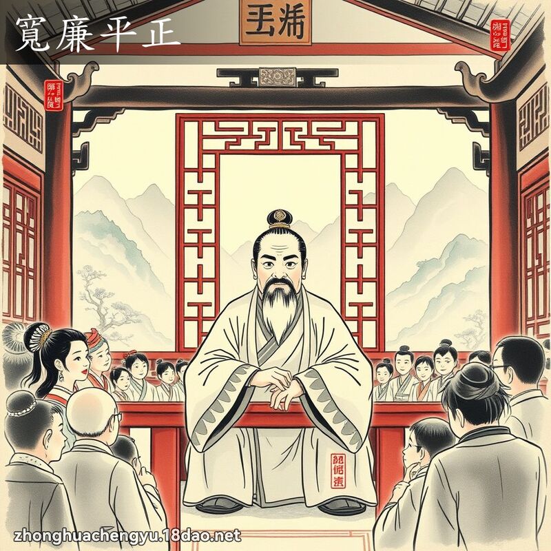 寬廉平正 配图