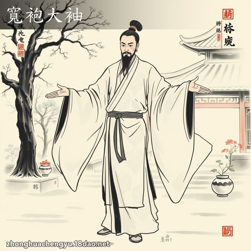 寬袍大袖 配图