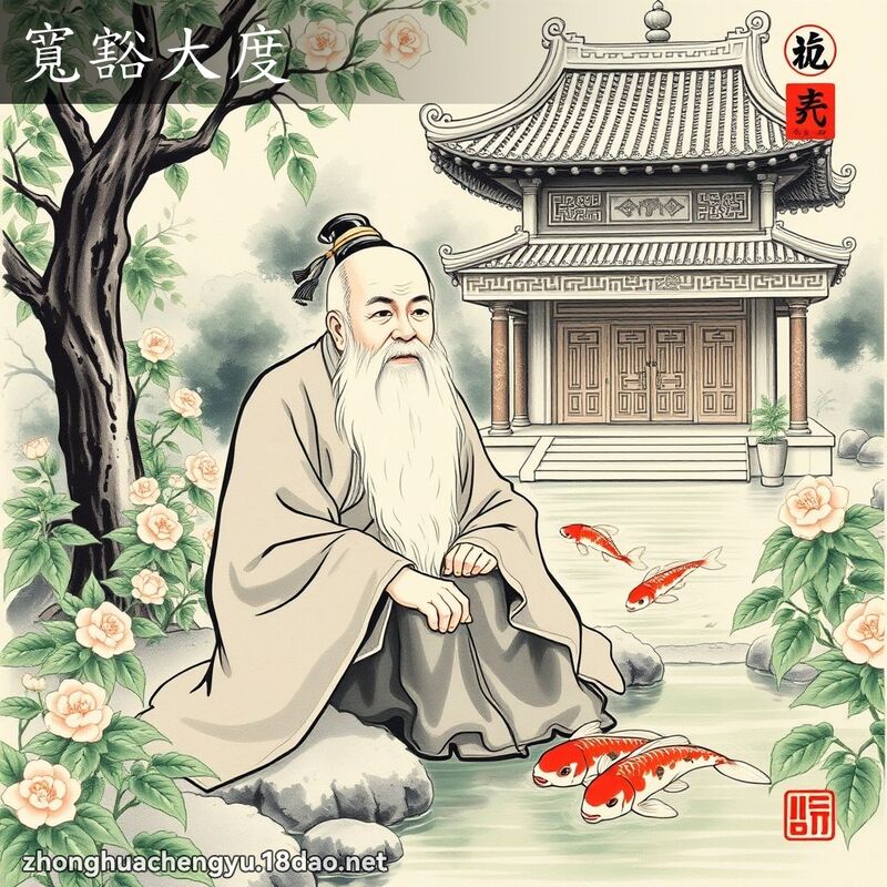 寬豁大度 - 中華成語配圖