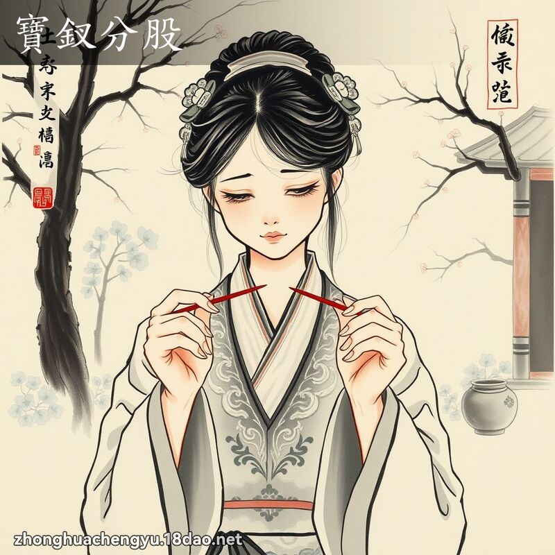 寶釵分股 配图