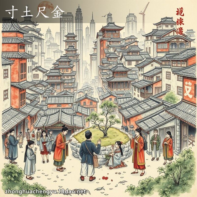 寸土尺金 配图