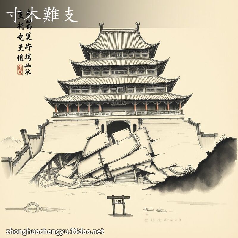 寸木難支 配图