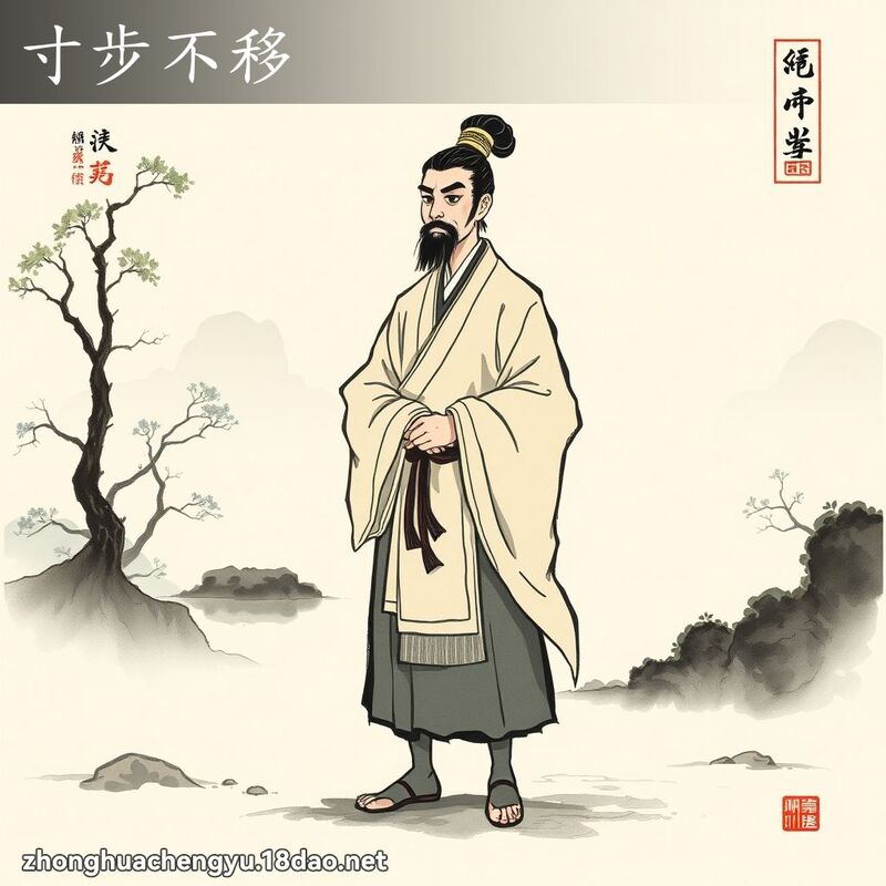 寸步不移 配图