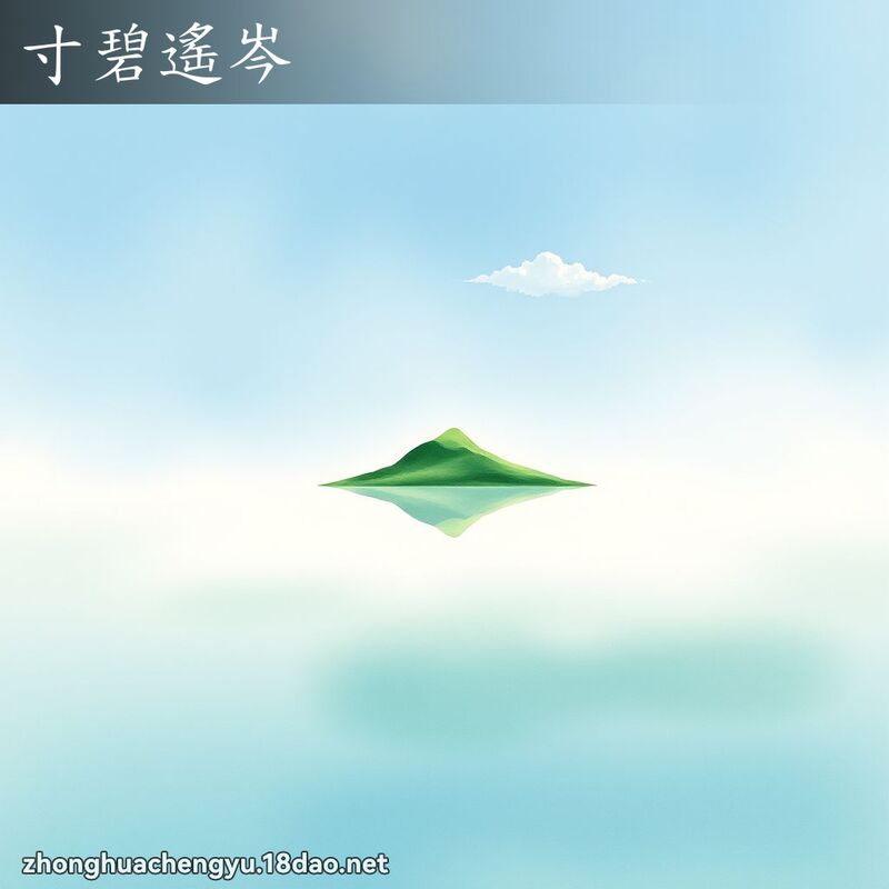 寸碧遙岑 配图