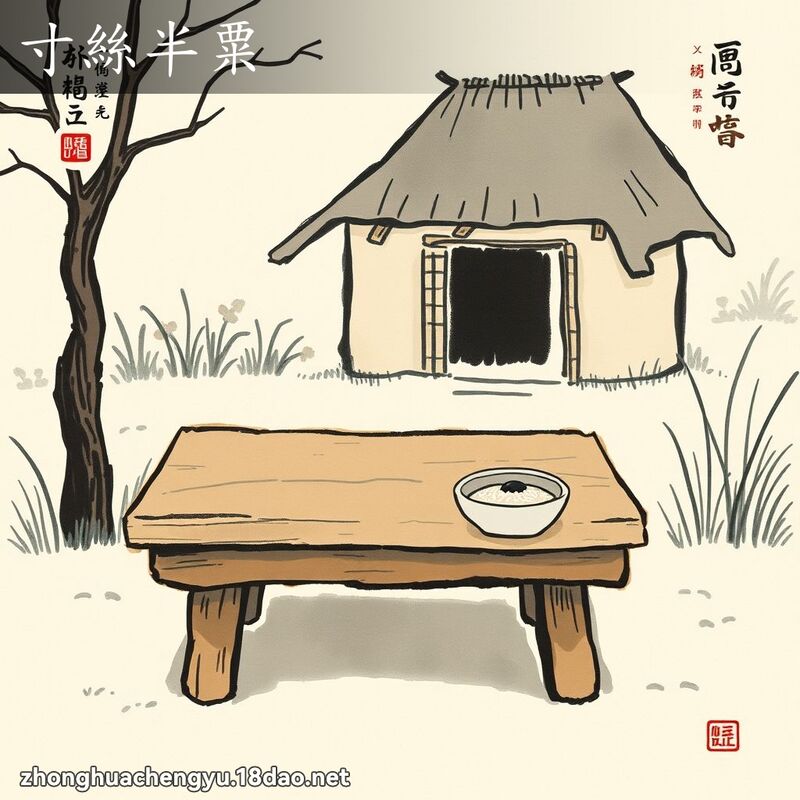 寸絲半粟 配图