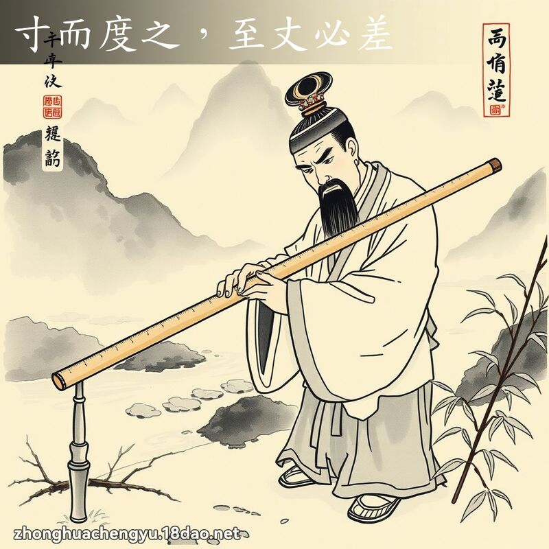 寸而度之,至丈必差 配图