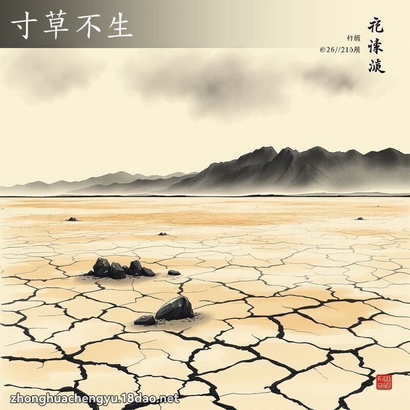 寸草不生 配图