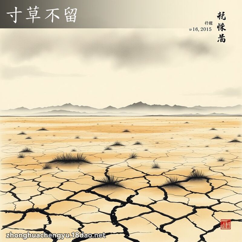 寸草不留 配图