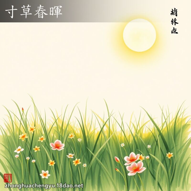寸草春暉 配图