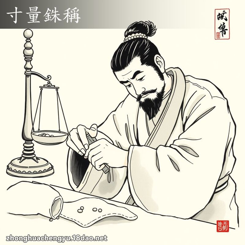 寸量銖稱 配图