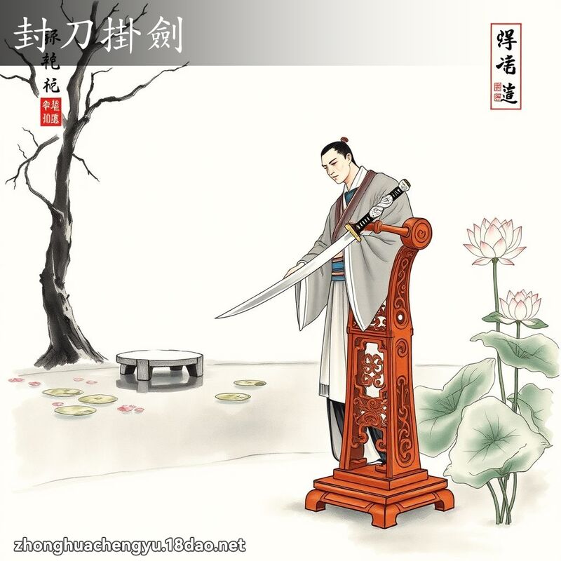 封刀掛劍 配图