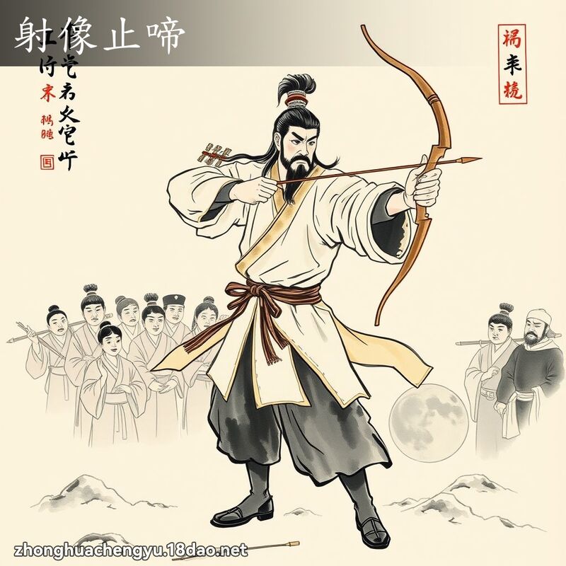 射像止啼 配图