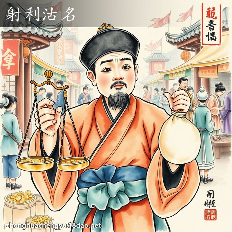 射利沽名 配图