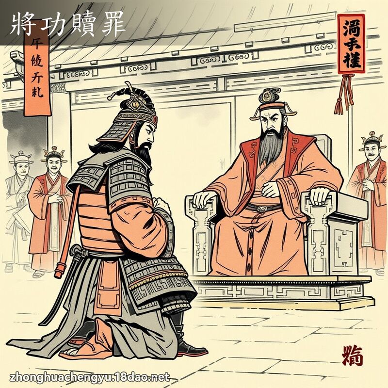 將功赎罪 - 中华成语配图