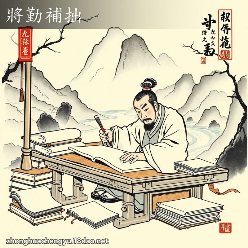 將勤补拙 - 中华成语配图