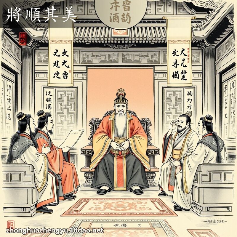 將順其美 配图