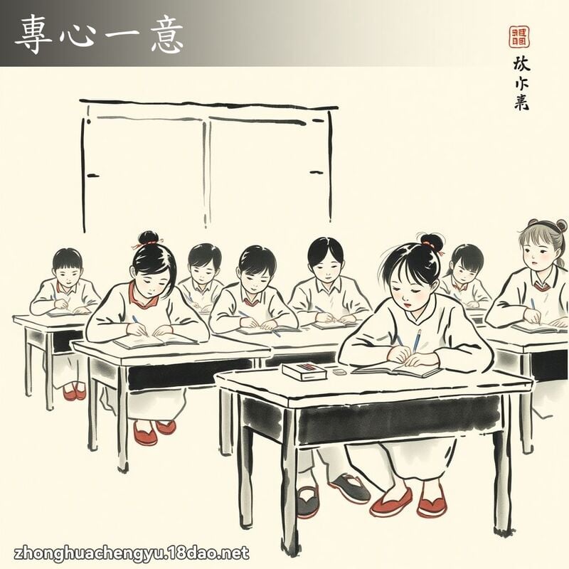專心一意 配图