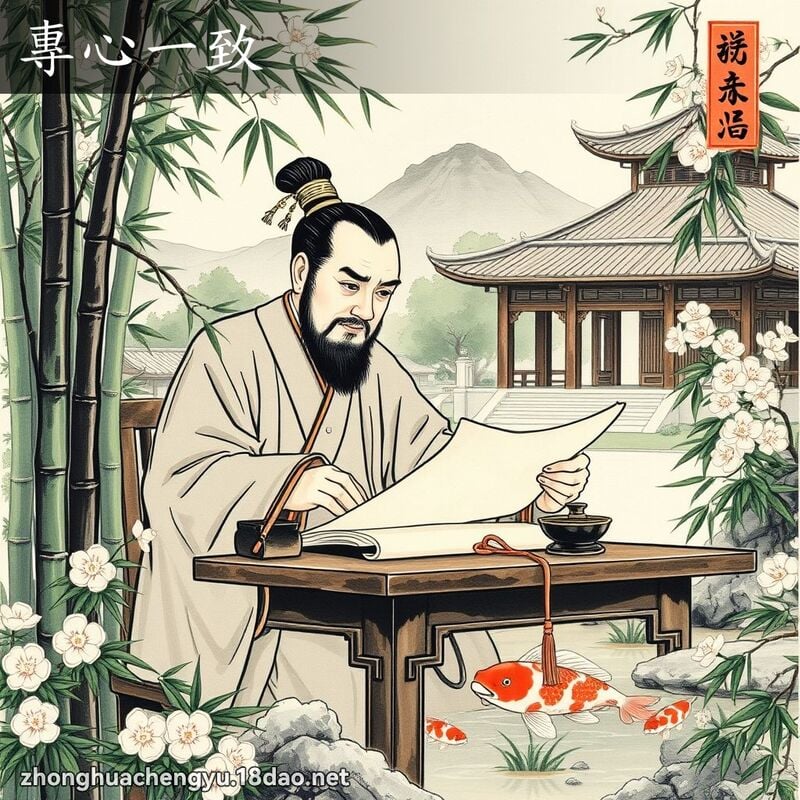 專心一致 配图