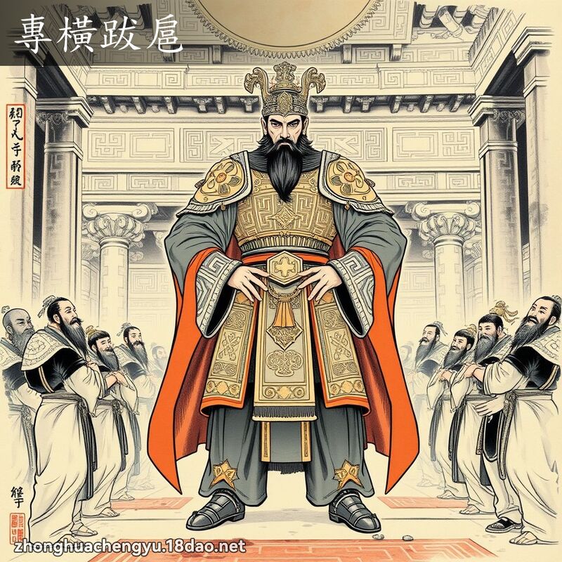专横跋扈 - 中华成语配图
