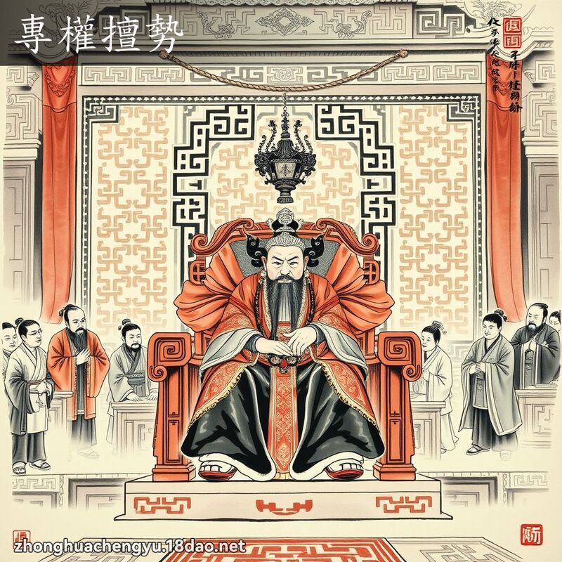 專權擅勢 - 中華成語配圖