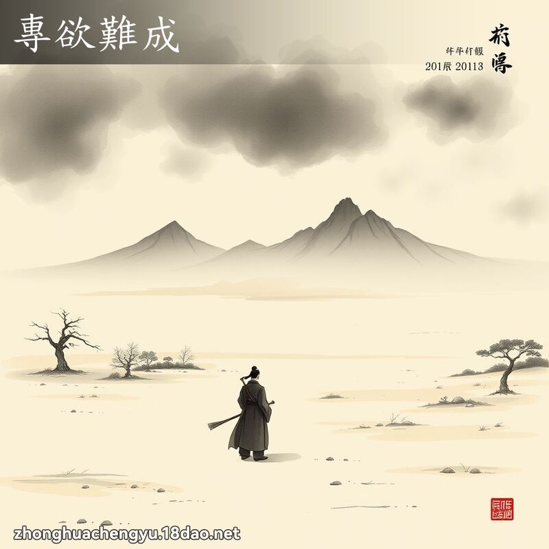 專欲難成 配图
