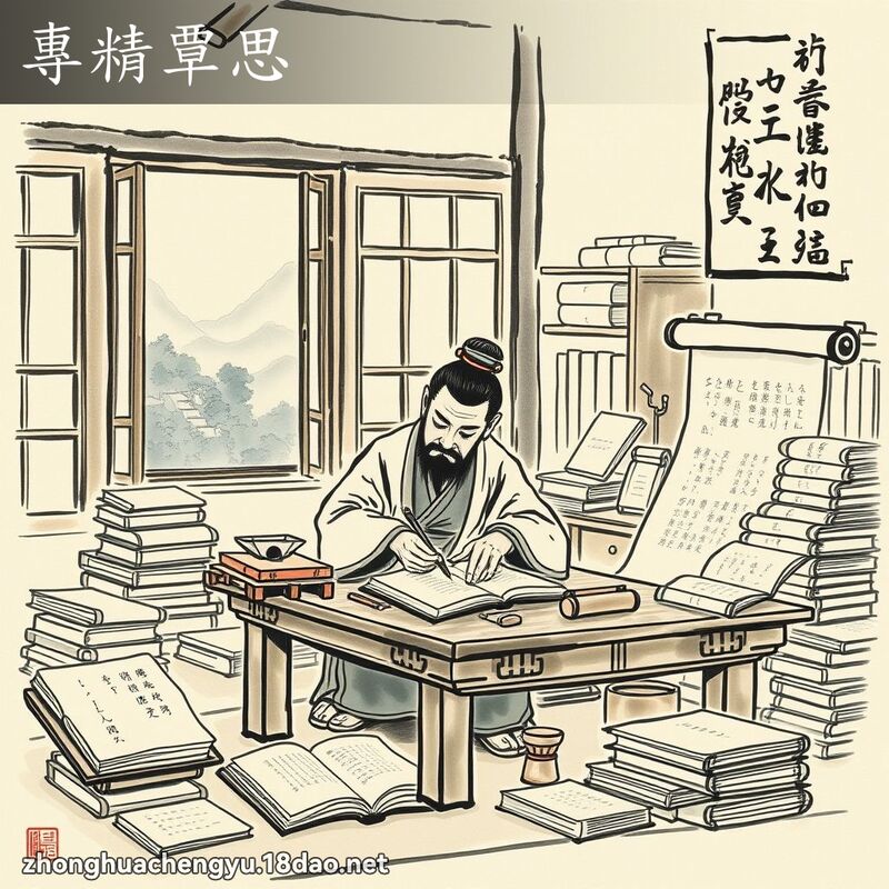 專精覃思 配图